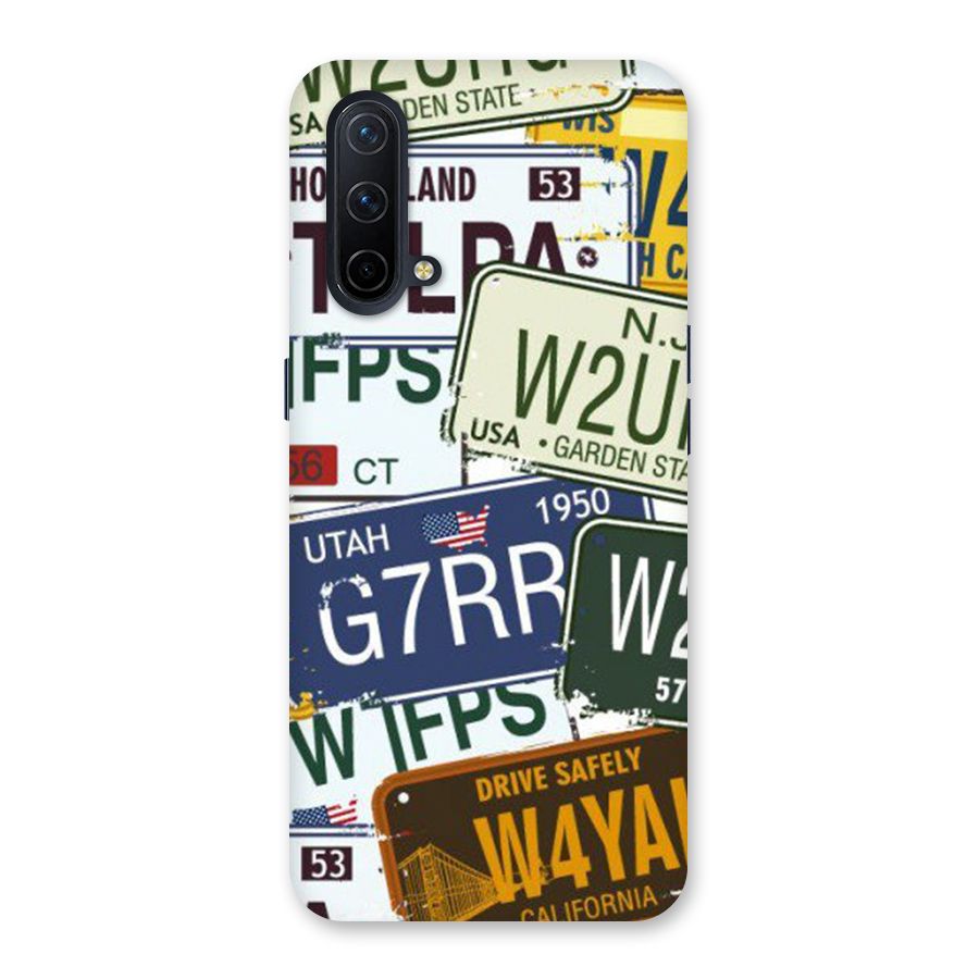 Vintage License Plates Back Case for OnePlus Nord CE 5G