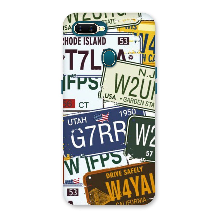 Vintage License Plates Back Case for Oppo A11k
