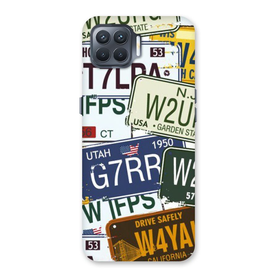 Vintage License Plates Back Case for Oppo F17 Pro
