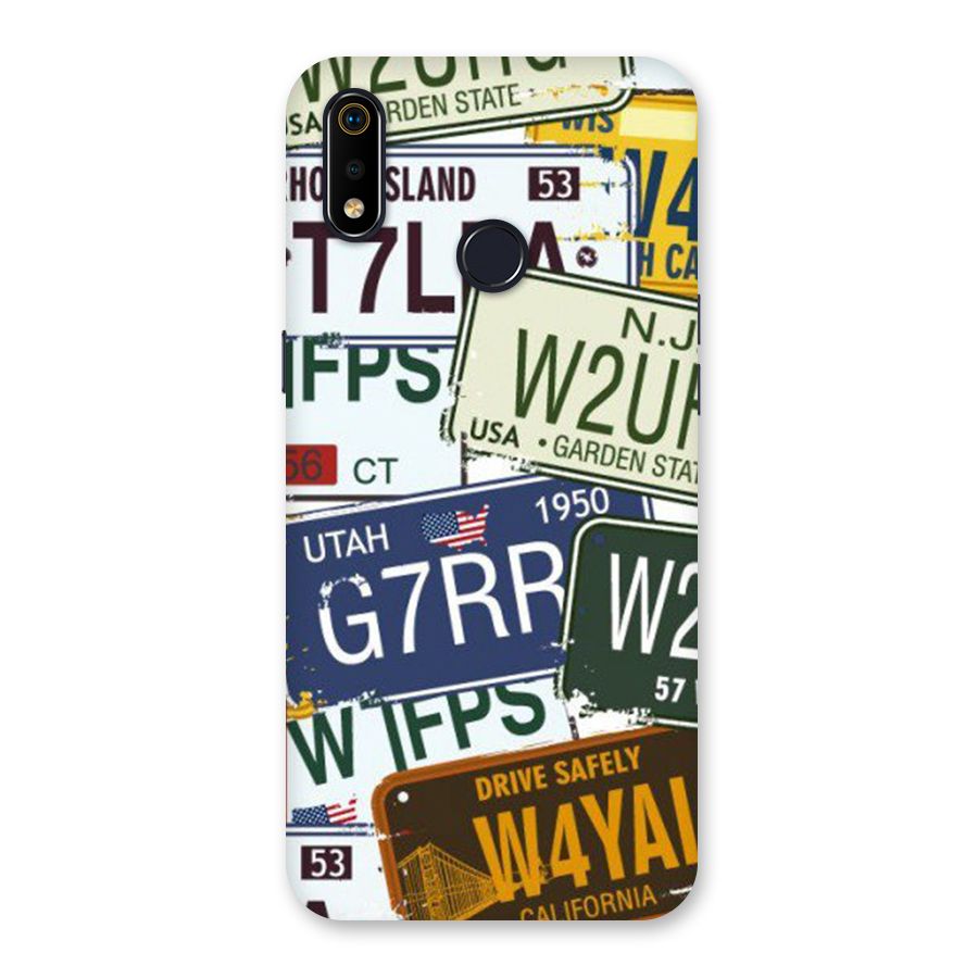 Vintage License Plates Back Case for Realme 3i