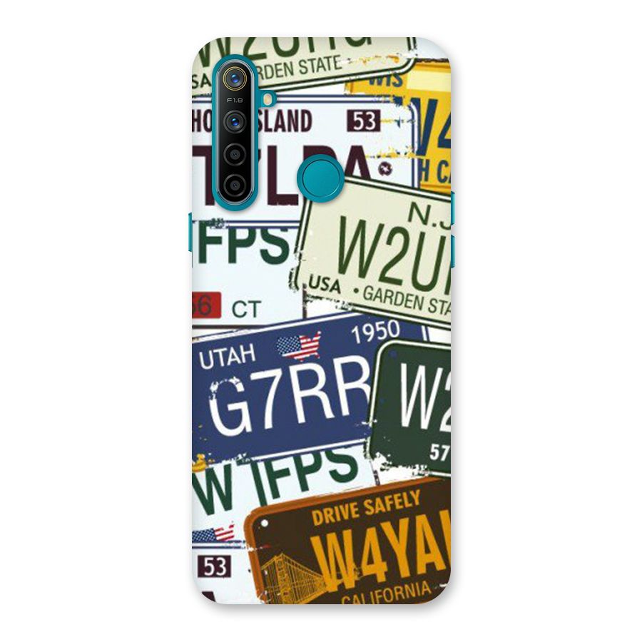 Vintage License Plates Back Case for Realme 5i