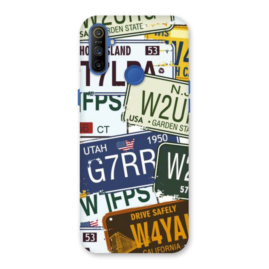 Vintage License Plates Back Case for Realme Narzo 10A