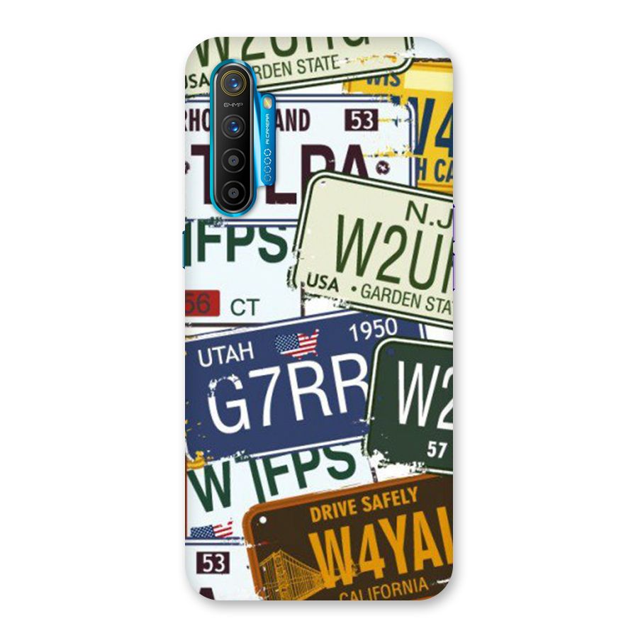 Vintage License Plates Back Case for Realme XT