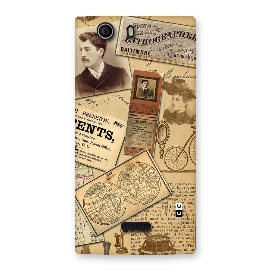 Vintage Memories Back Case for Canvas Nitro 2 E311