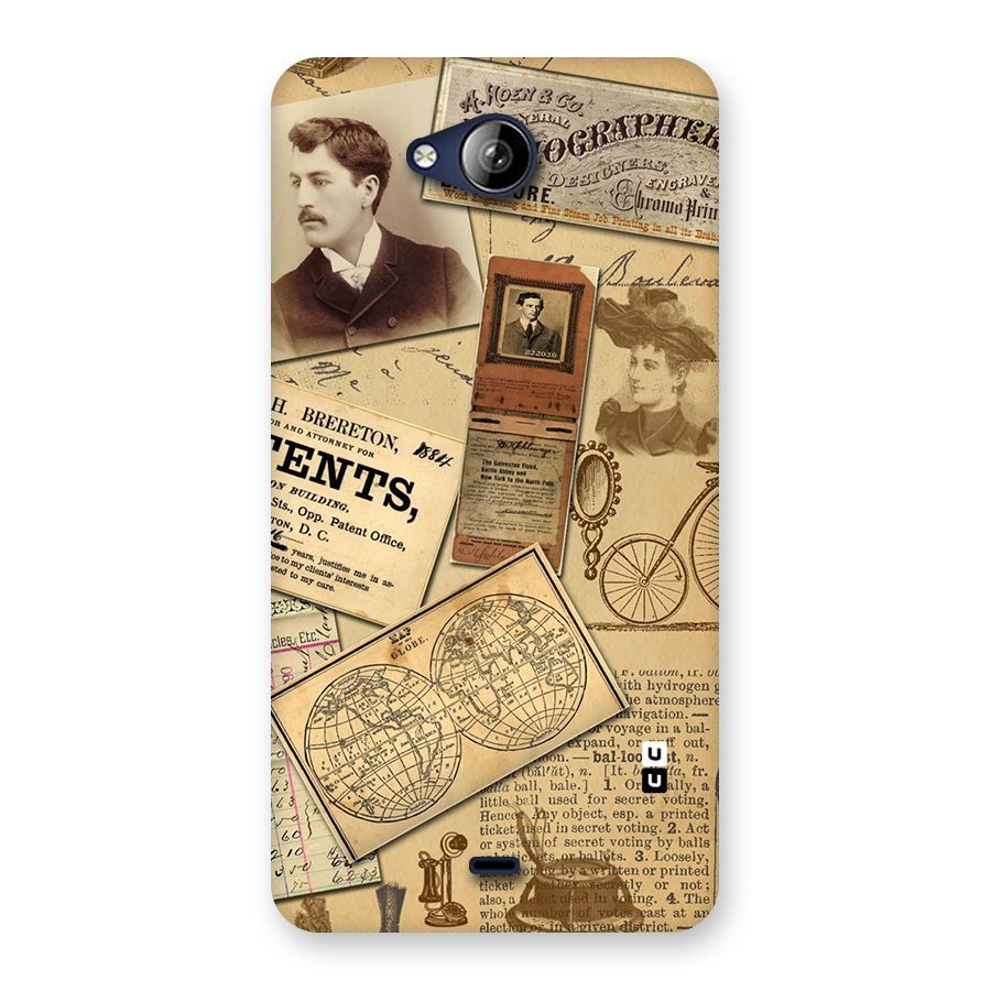 Vintage Memories Back Case for Canvas Play Q355
