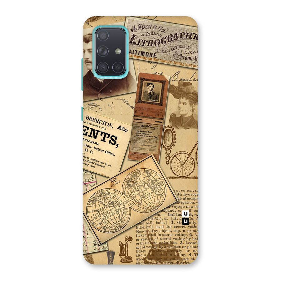 Vintage Memories Back Case for Galaxy A71