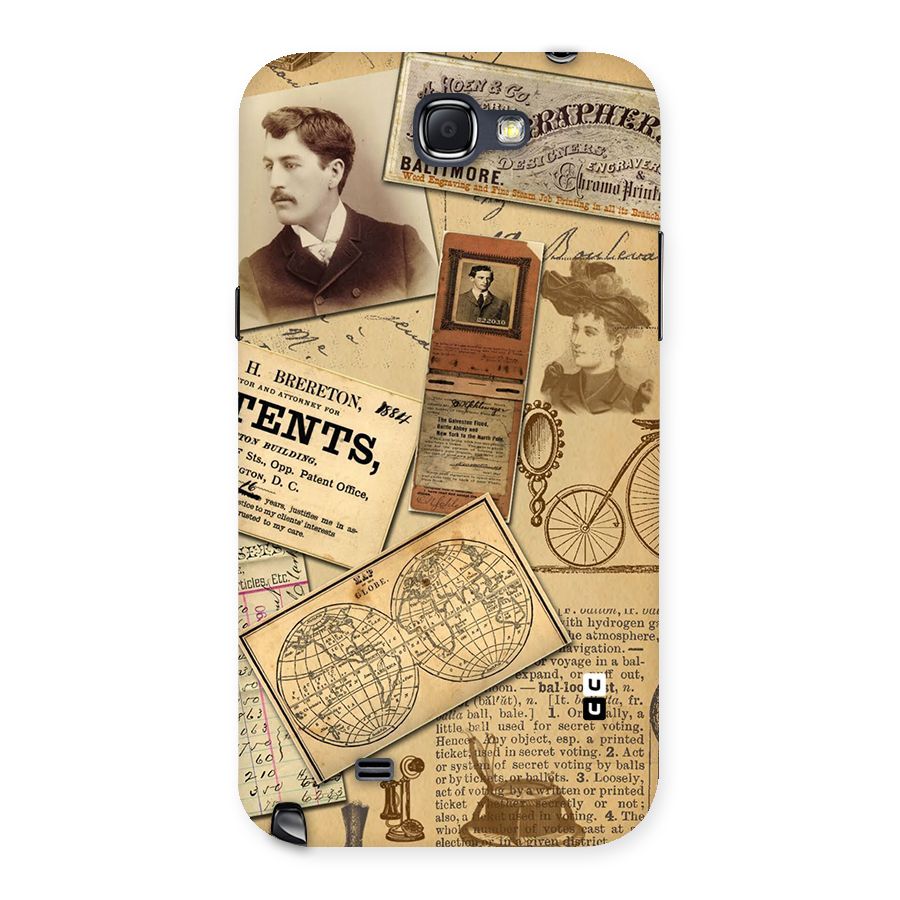Vintage Memories Back Case for Galaxy Note 2