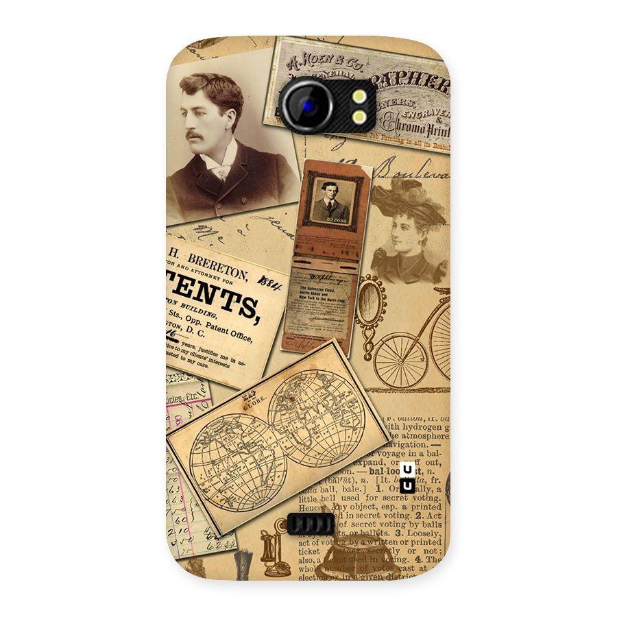 Vintage Memories Back Case for Micromax Canvas 2 A110
