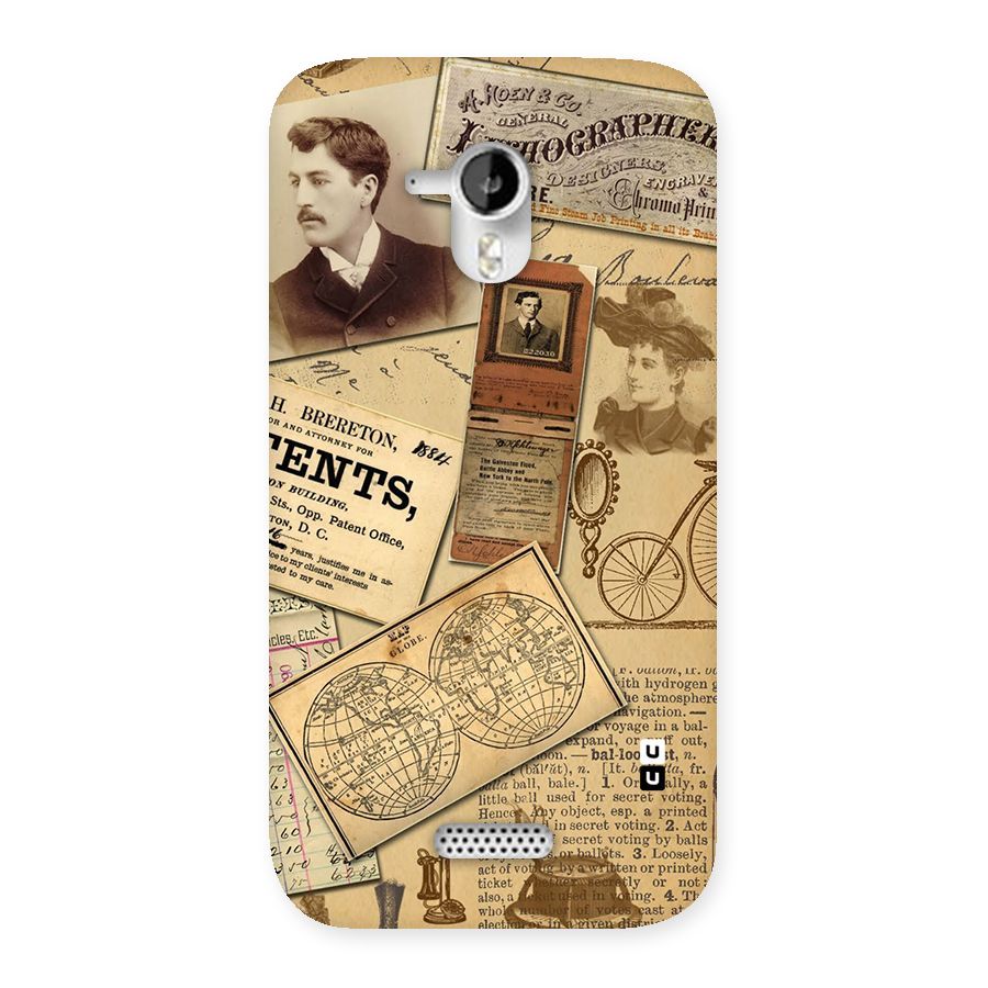 Vintage Memories Back Case for Micromax Canvas HD A116