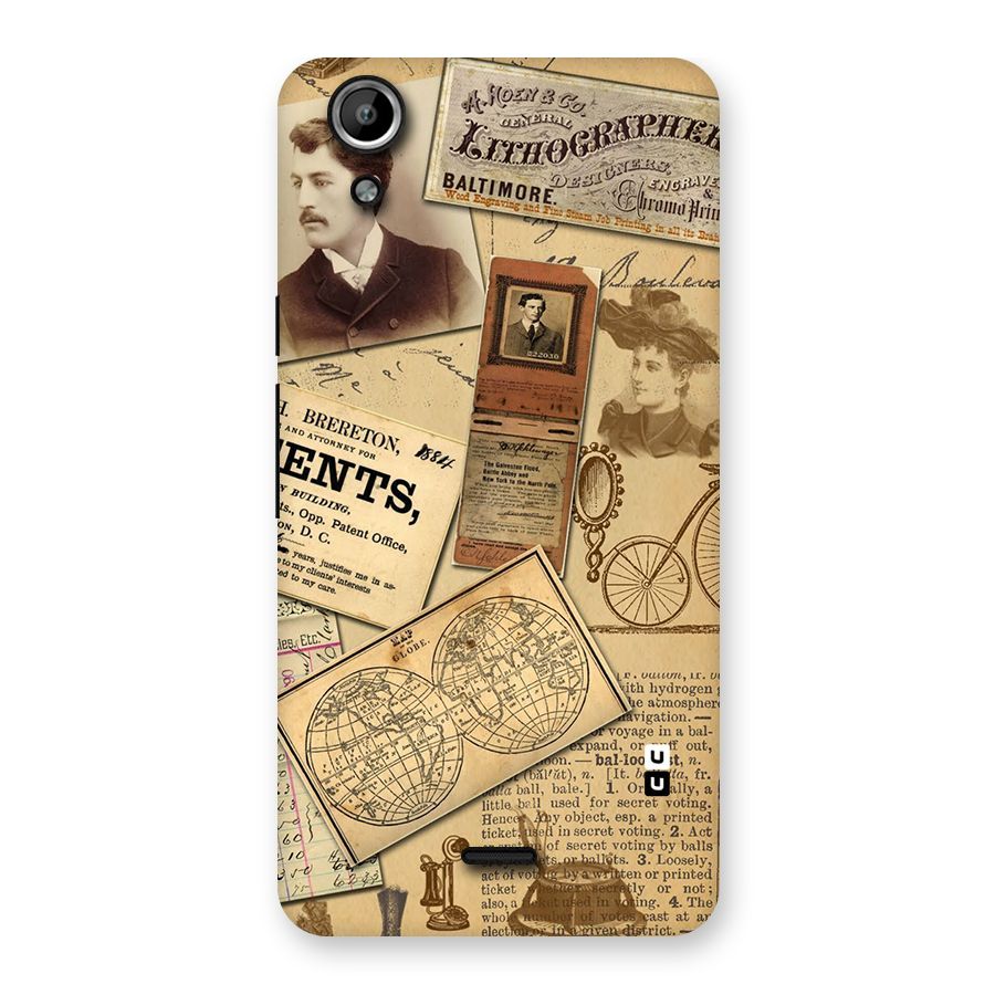Vintage Memories Back Case for Micromax Canvas Selfie Lens Q345