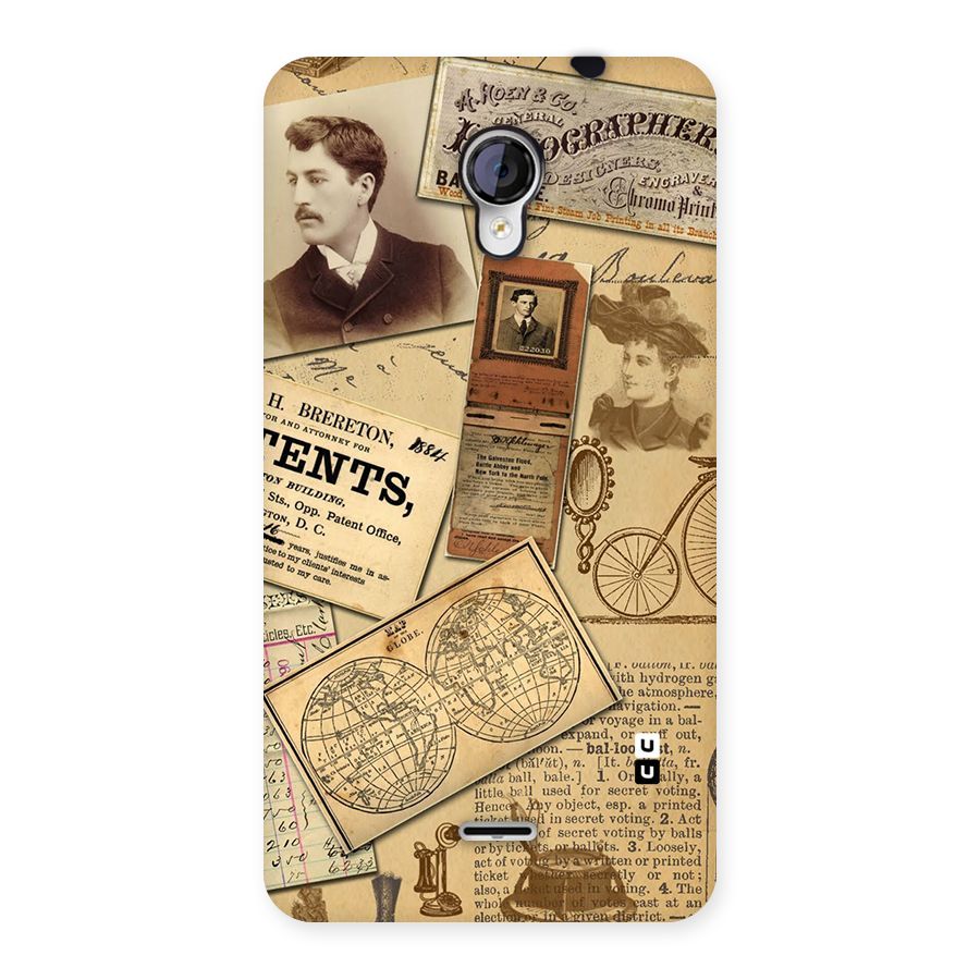 Vintage Memories Back Case for Micromax Unite 2 A106