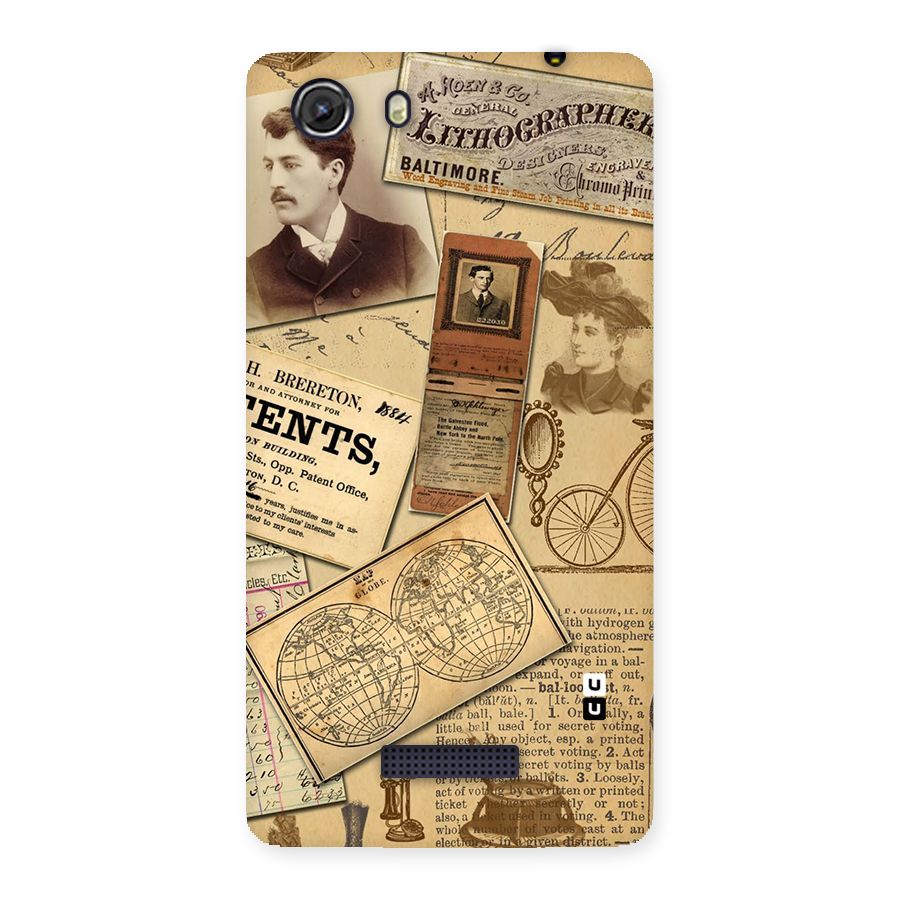 Vintage Memories Back Case for Micromax Unite 3