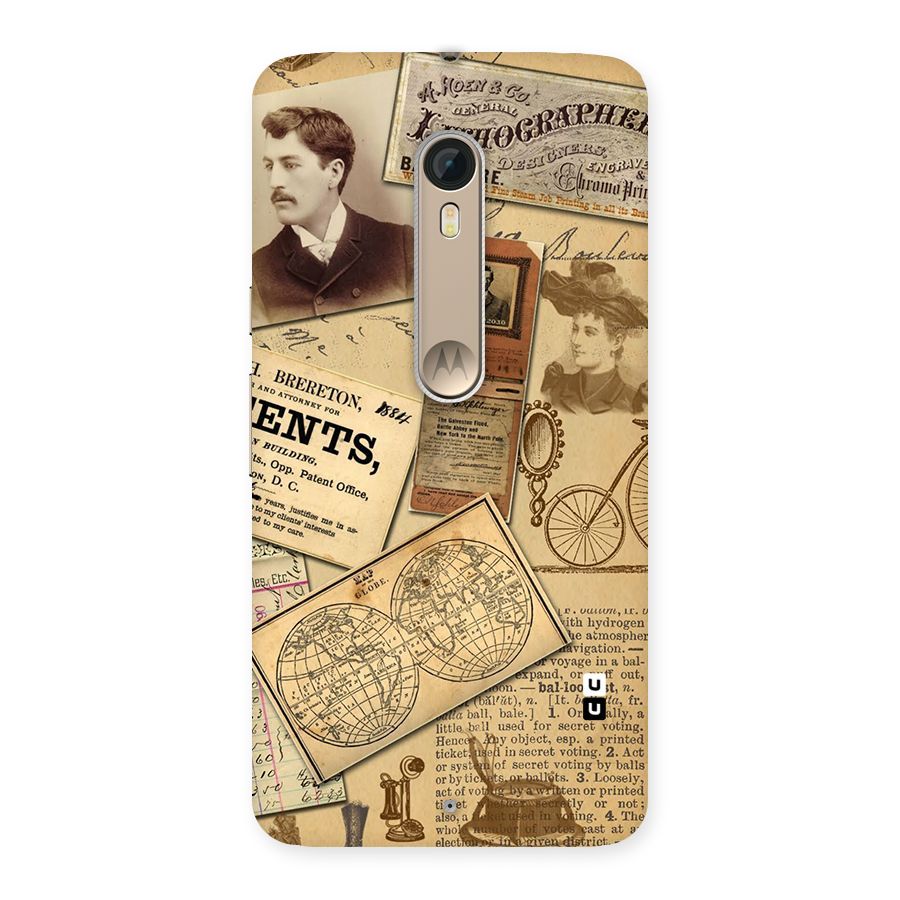 Vintage Memories Back Case for Motorola Moto X Style