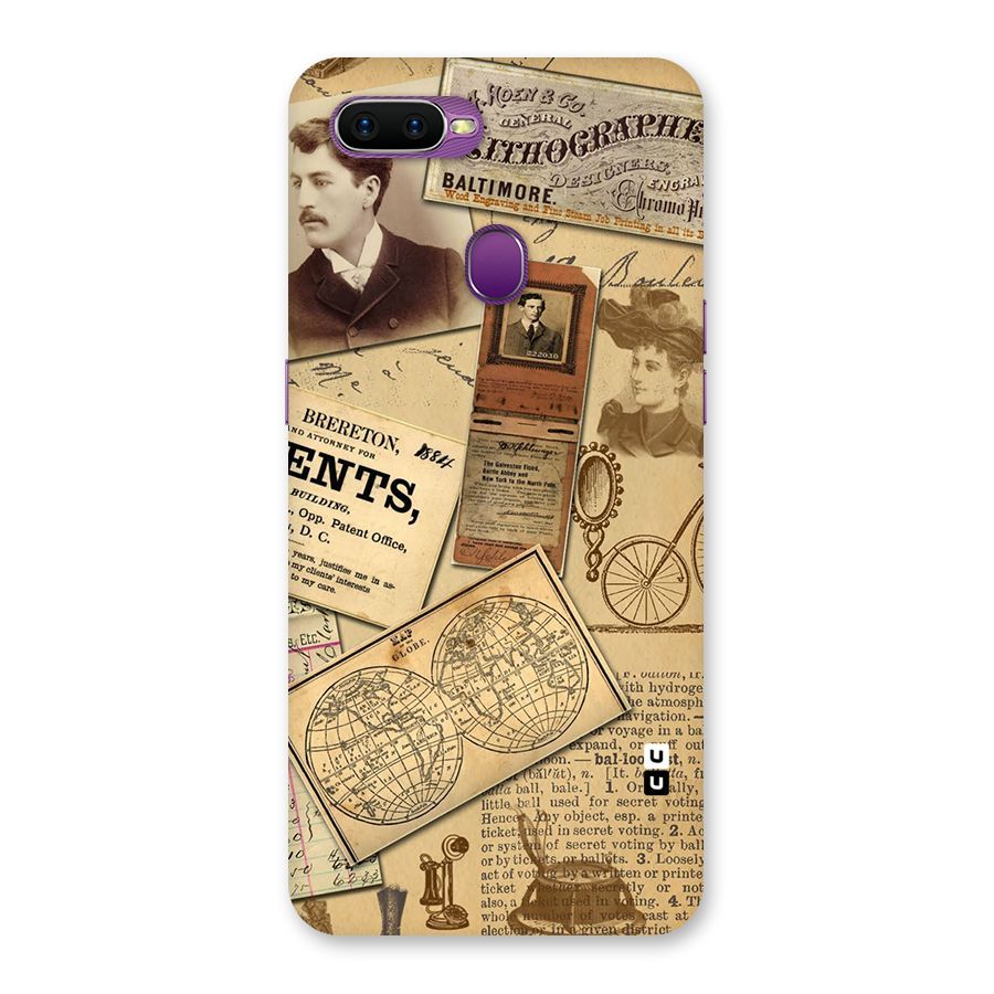 Vintage Memories Back Case for Oppo F9