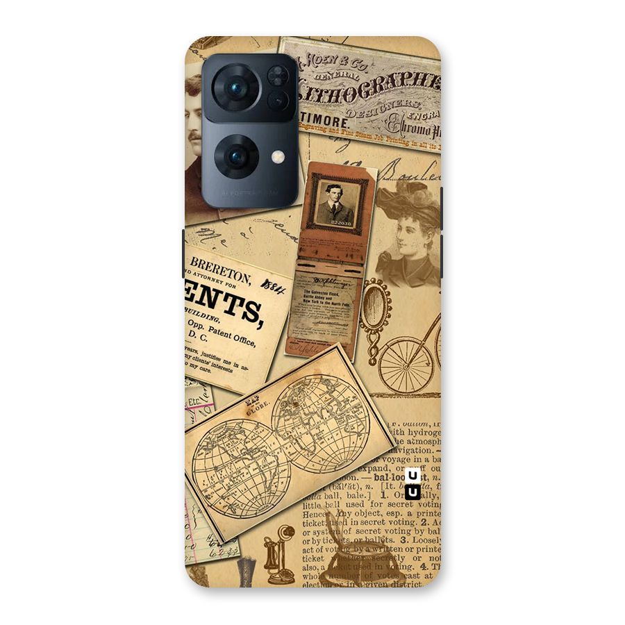 Vintage Memories Back Case for Oppo Reno7 Pro 5G