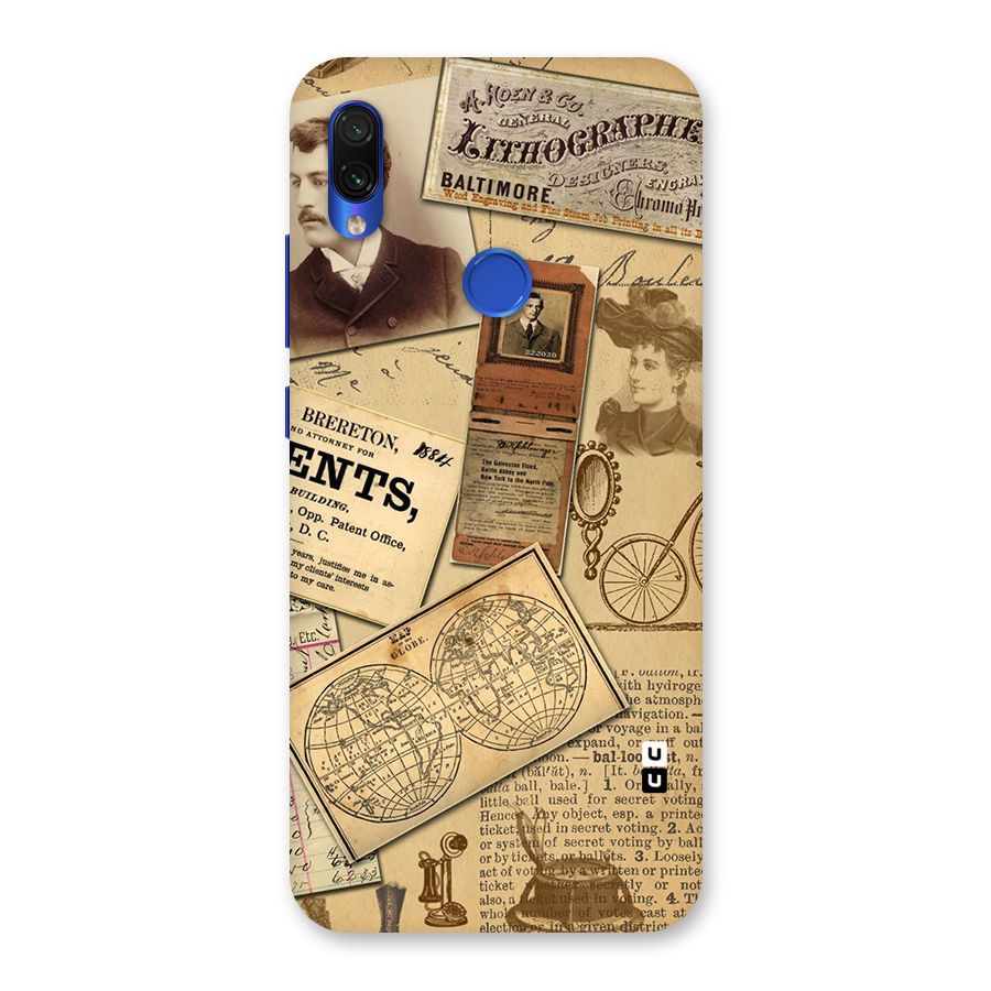 Vintage Memories Back Case for Redmi Note 7S