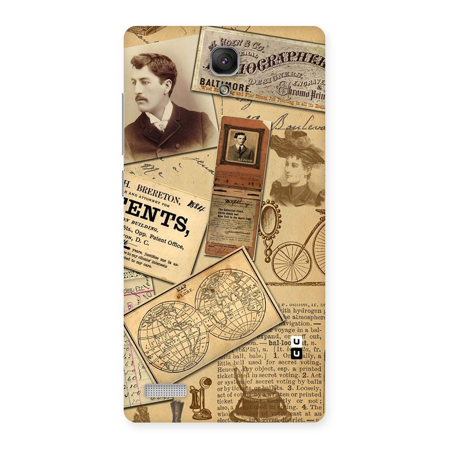 Vintage Memories Back Case for Redmi Note Prime