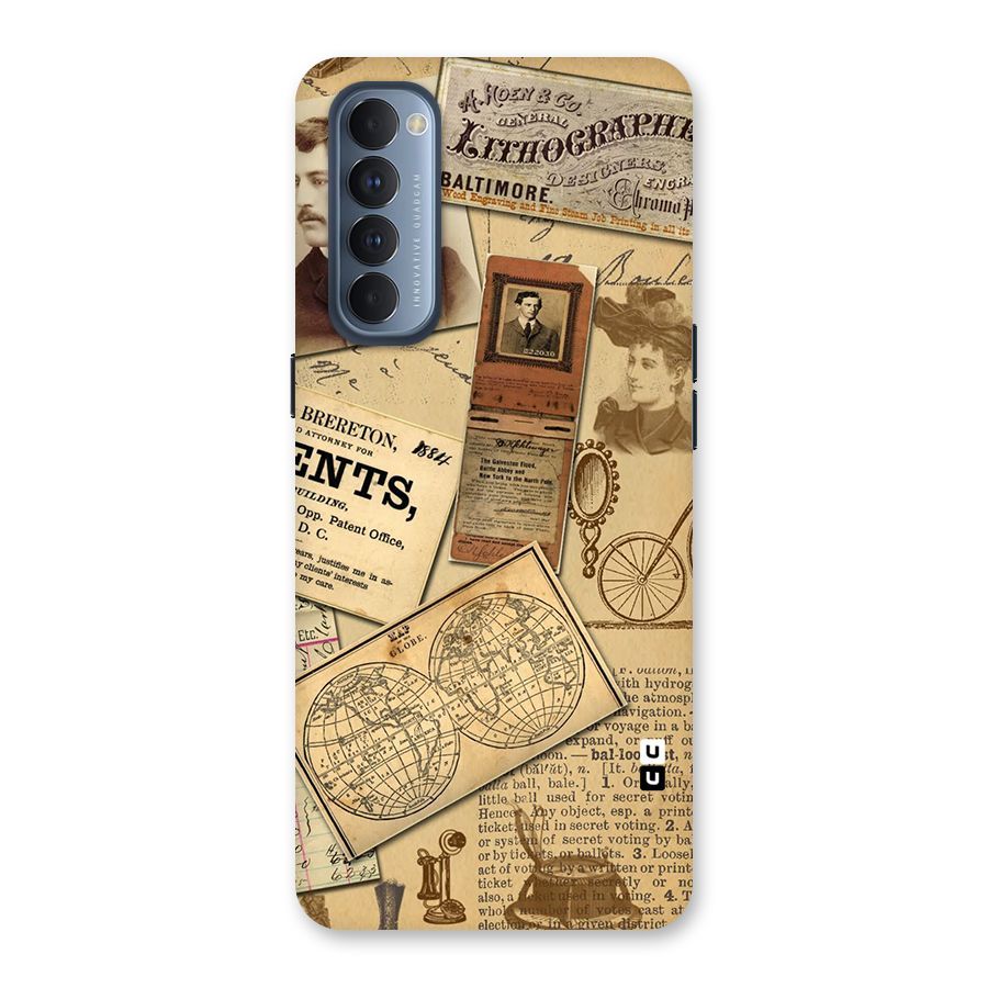 Vintage Memories Back Case for Reno4 Pro