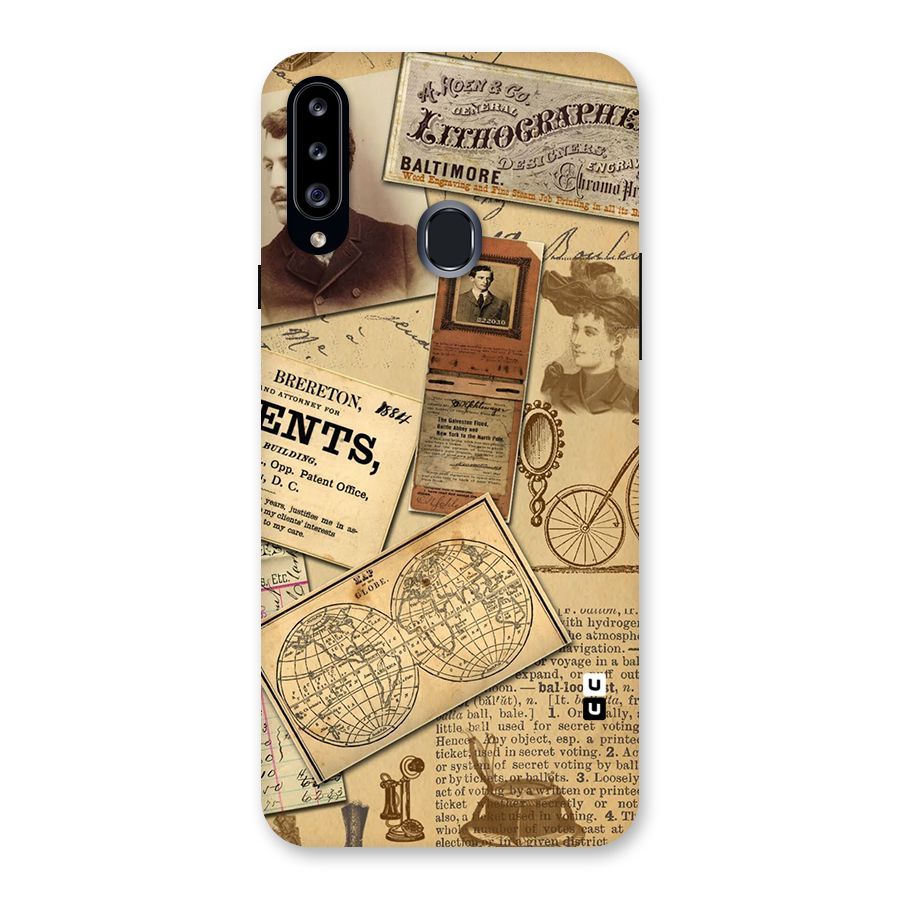 Vintage Memories Back Case for Samsung Galaxy A20s