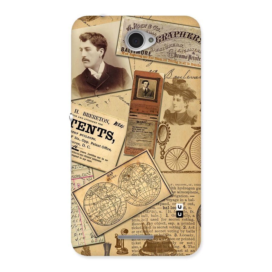 Vintage Memories Back Case for Sony Xperia E4