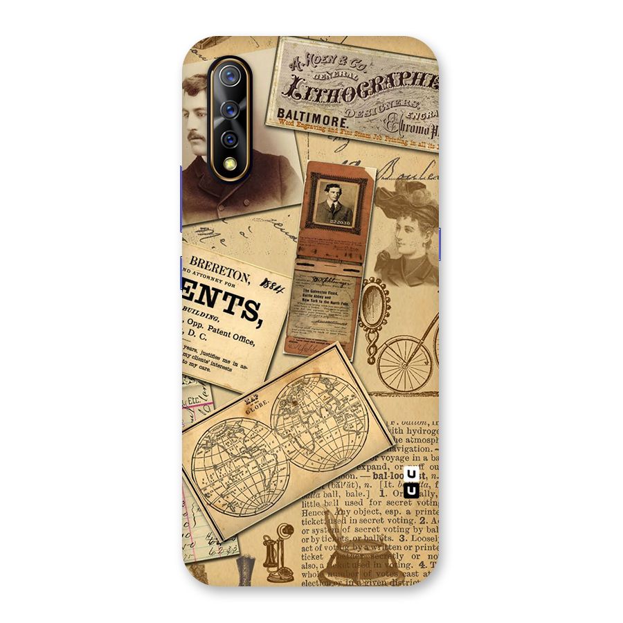 Vintage Memories Back Case for Vivo S1