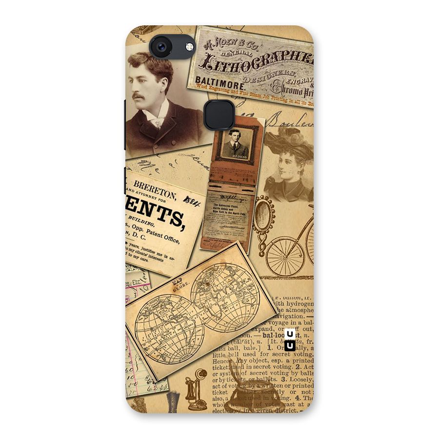 Vintage Memories Back Case for Vivo V7 Plus