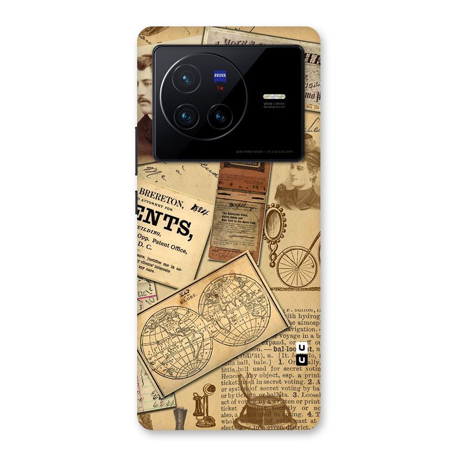 Vintage Memories Back Case for Vivo X80