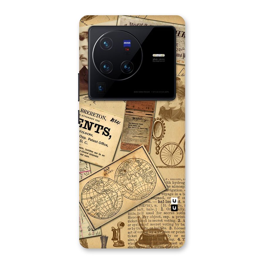 Vintage Memories Back Case for Vivo X80 Pro