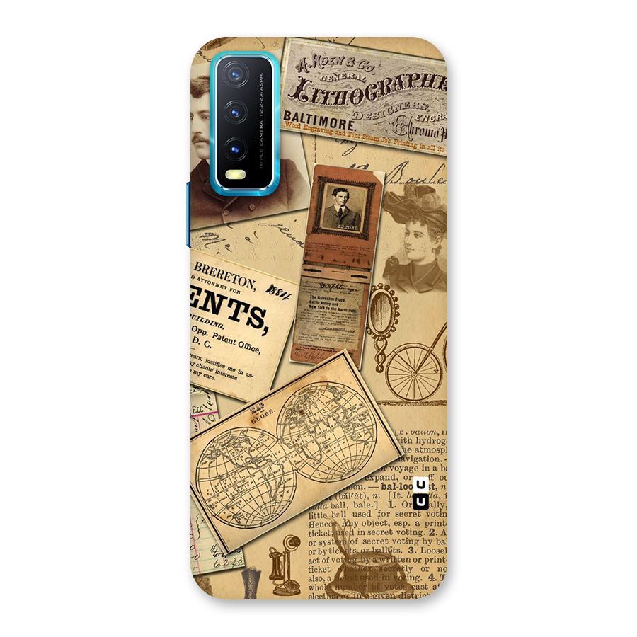 Vintage Memories Back Case for Vivo Y20G