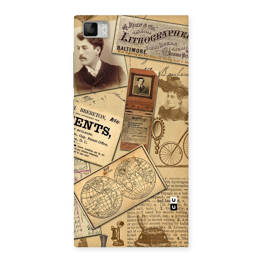 Vintage Memories Back Case for Xiaomi Mi3