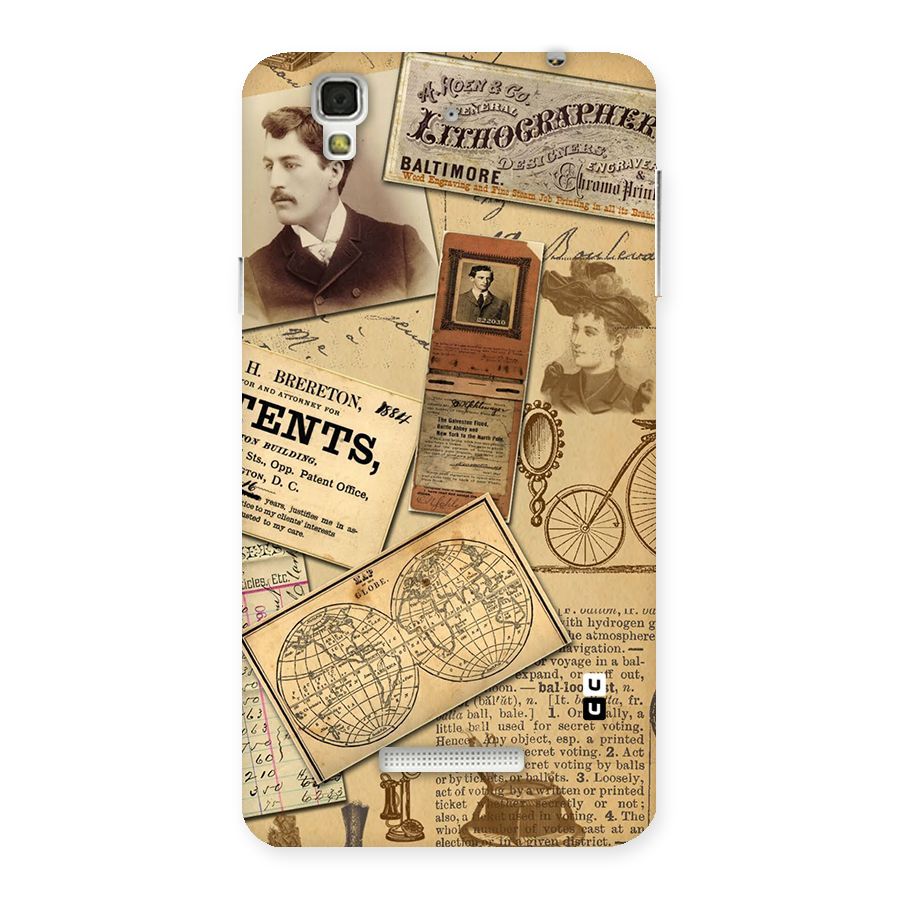 Vintage Memories Back Case for YU Yureka Plus