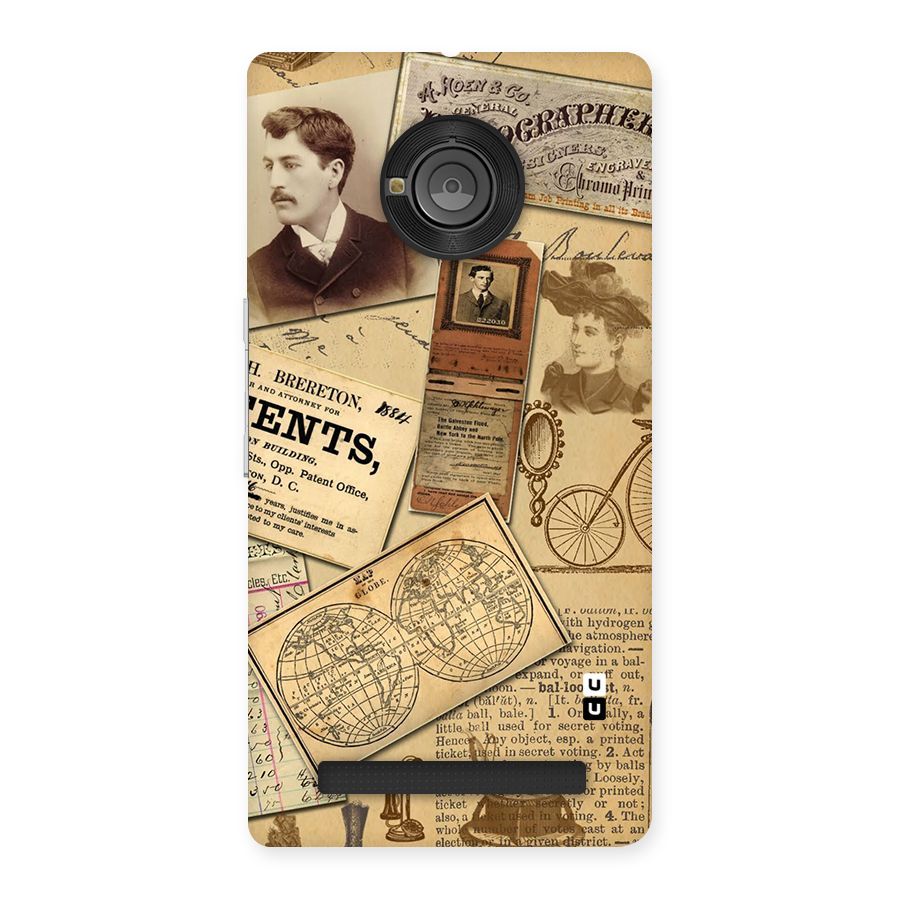 Vintage Memories Back Case for Yu Yuphoria