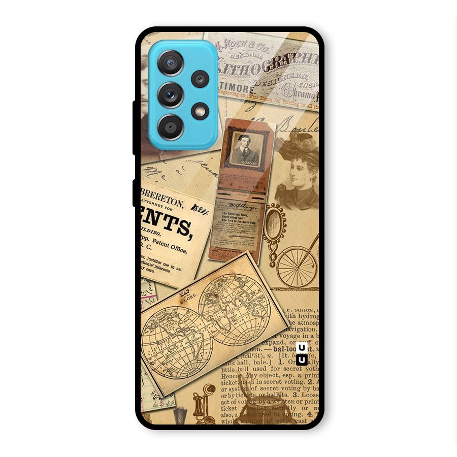 Vintage Memories Glass Back Case for Galaxy A52