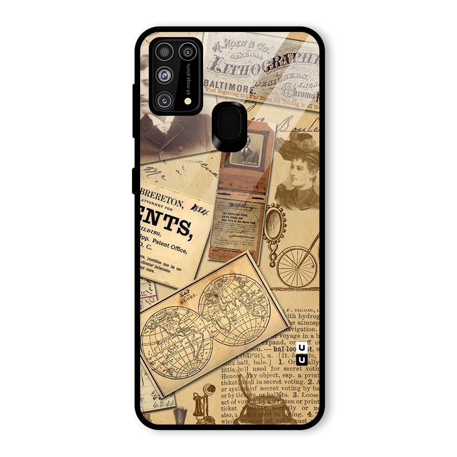 Vintage Memories Glass Back Case for Galaxy F41