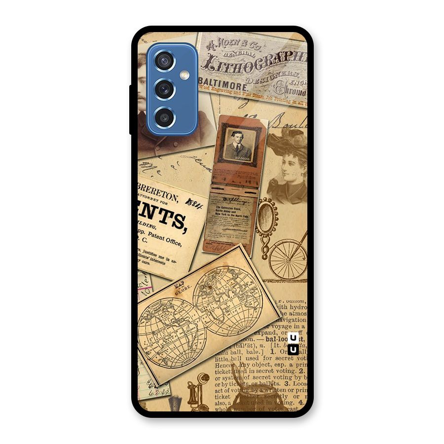Vintage Memories Glass Back Case for Galaxy M52 5G