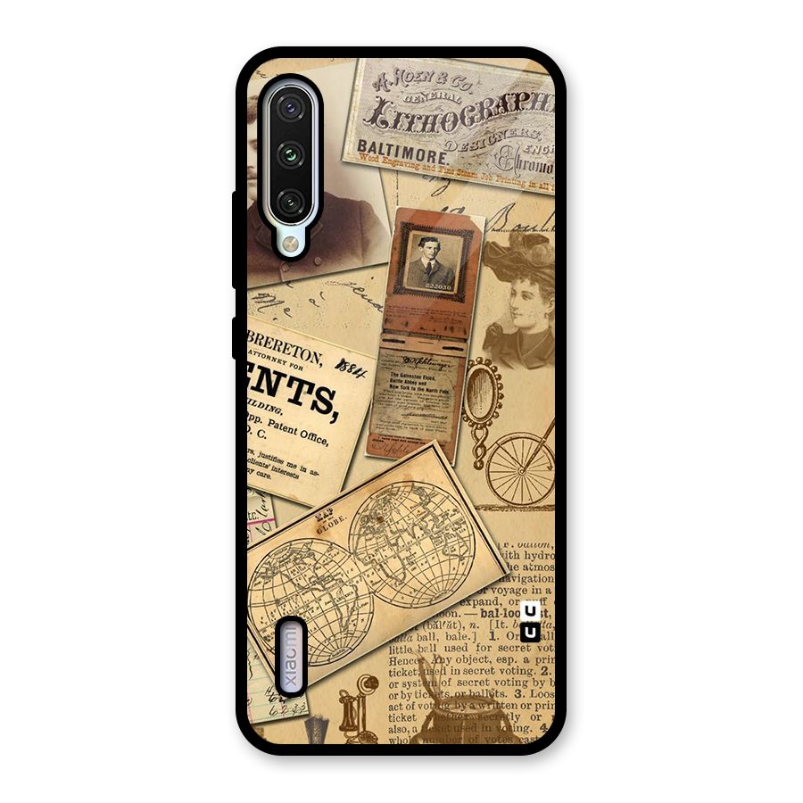 Vintage Memories Glass Back Case for Mi A3