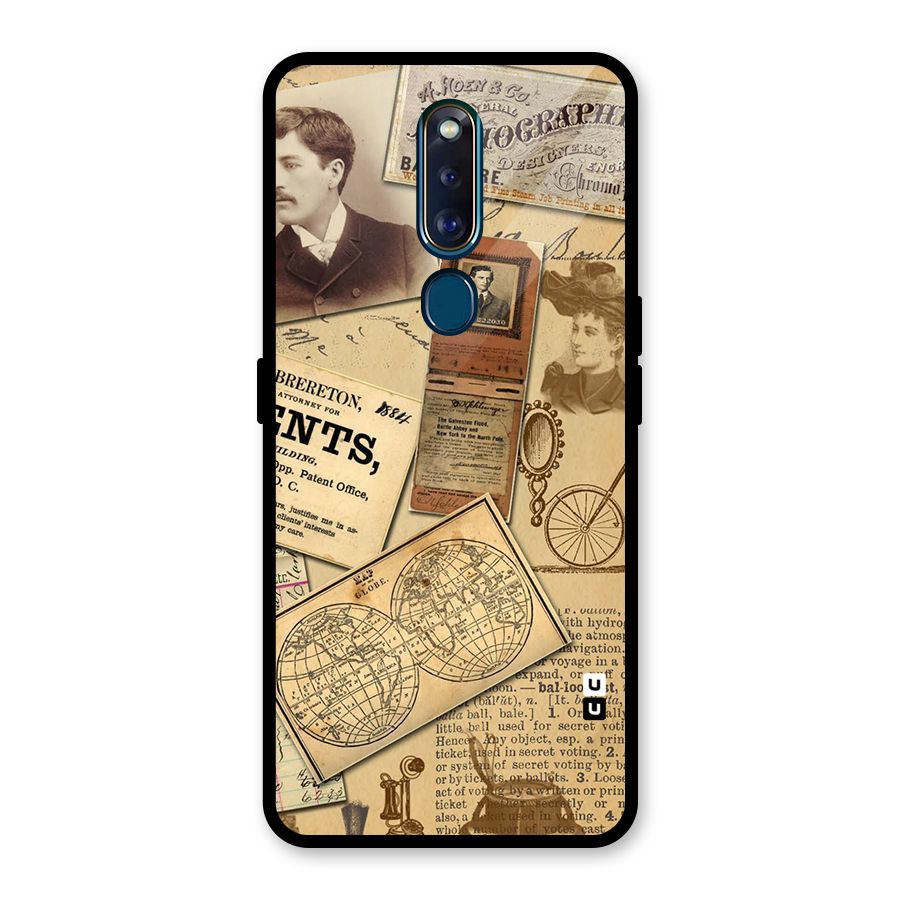 Vintage Memories Glass Back Case for Oppo F11 Pro