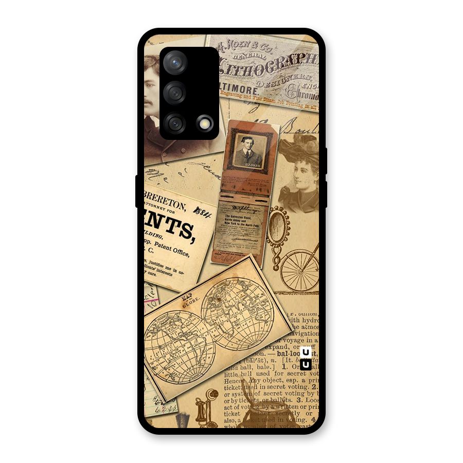 Vintage Memories Glass Back Case for Oppo F19
