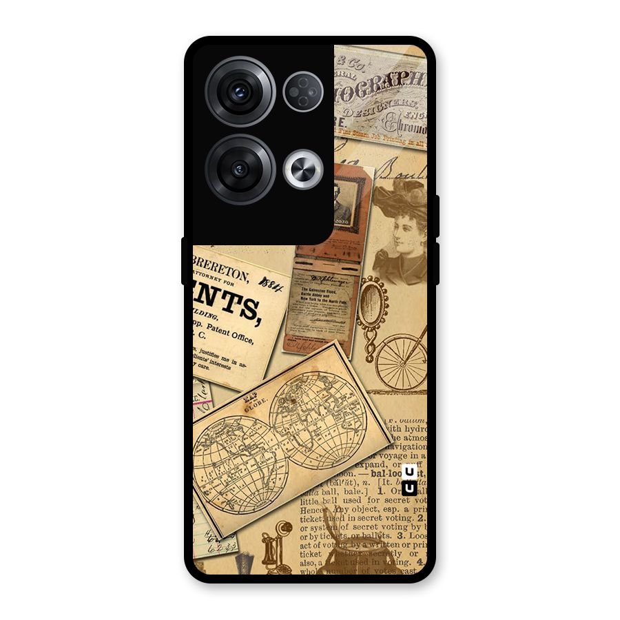 Vintage Memories Glass Back Case for Oppo Reno8 Pro 5G