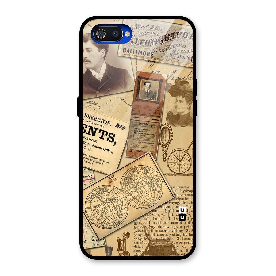 Vintage Memories Glass Back Case for Realme C2