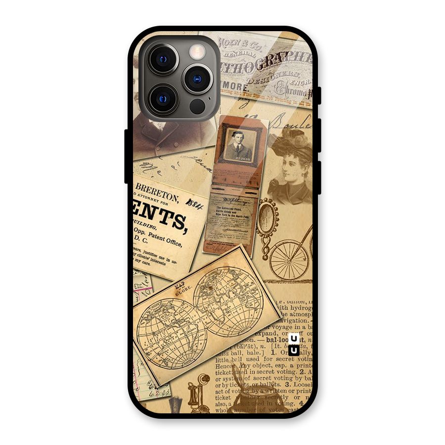 Vintage Memories Glass Back Case for iPhone 12 Pro