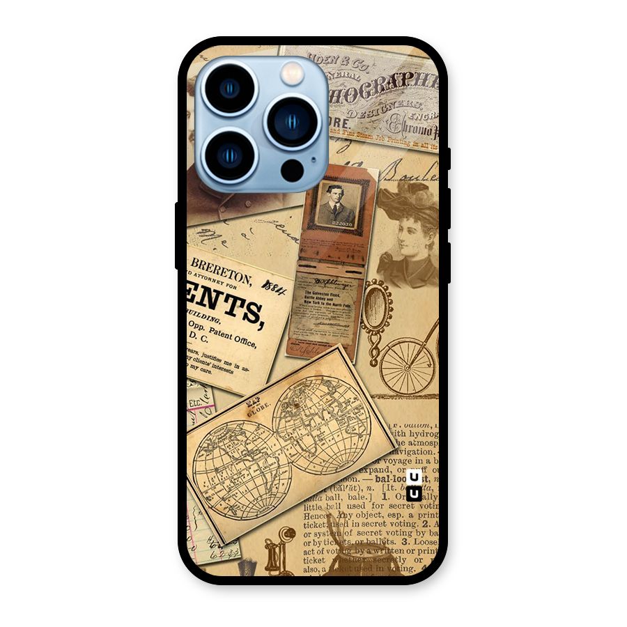 Vintage Memories Glass Back Case for iPhone 13 Pro