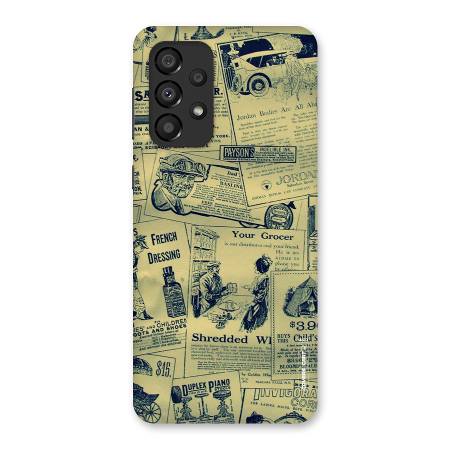 Vintage Newspaper Cutouts Back Case for Galaxy A33 5G
