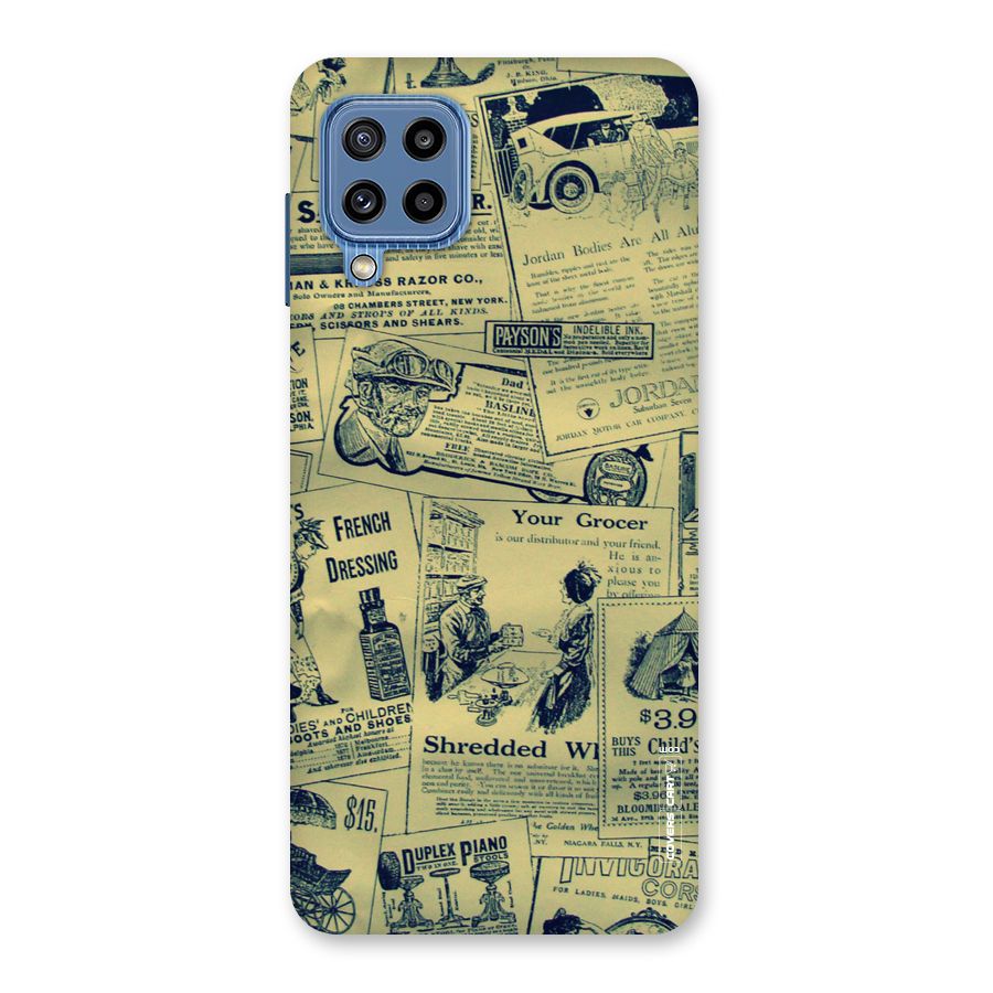Vintage Newspaper Cutouts Back Case for Galaxy M32