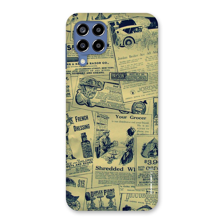 Vintage Newspaper Cutouts Back Case for Galaxy M53 5G