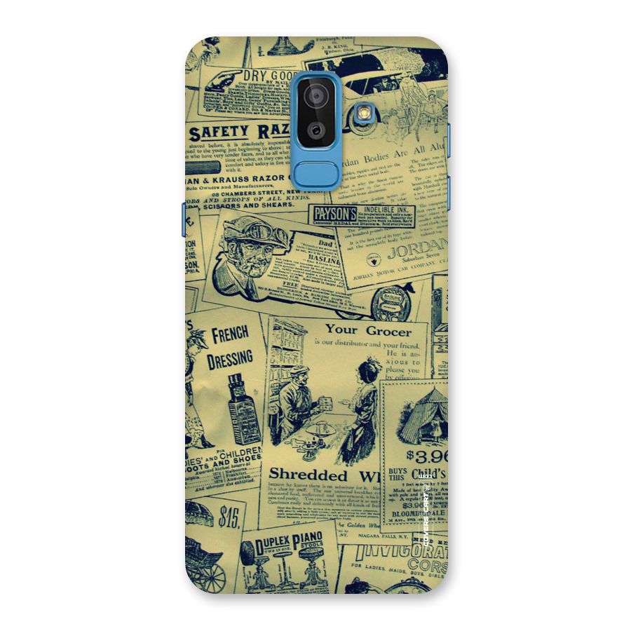 Vintage Newspaper Cutouts Back Case for Galaxy On8 (2018)