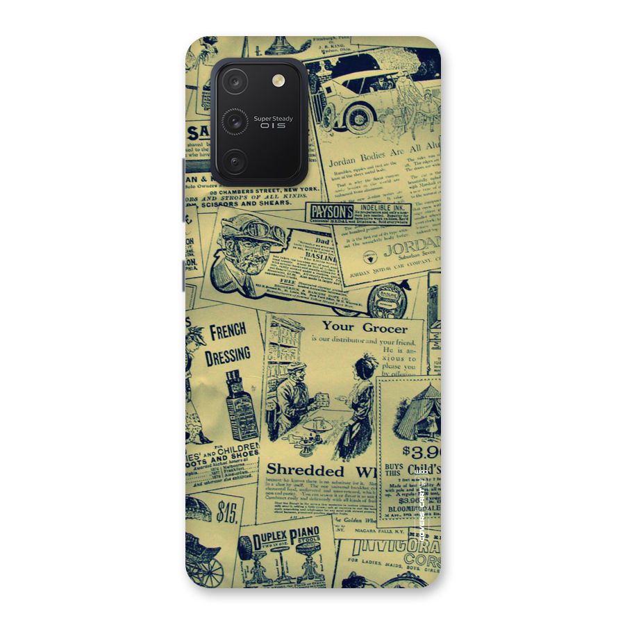 Vintage Newspaper Cutouts Back Case for Galaxy S10 Lite