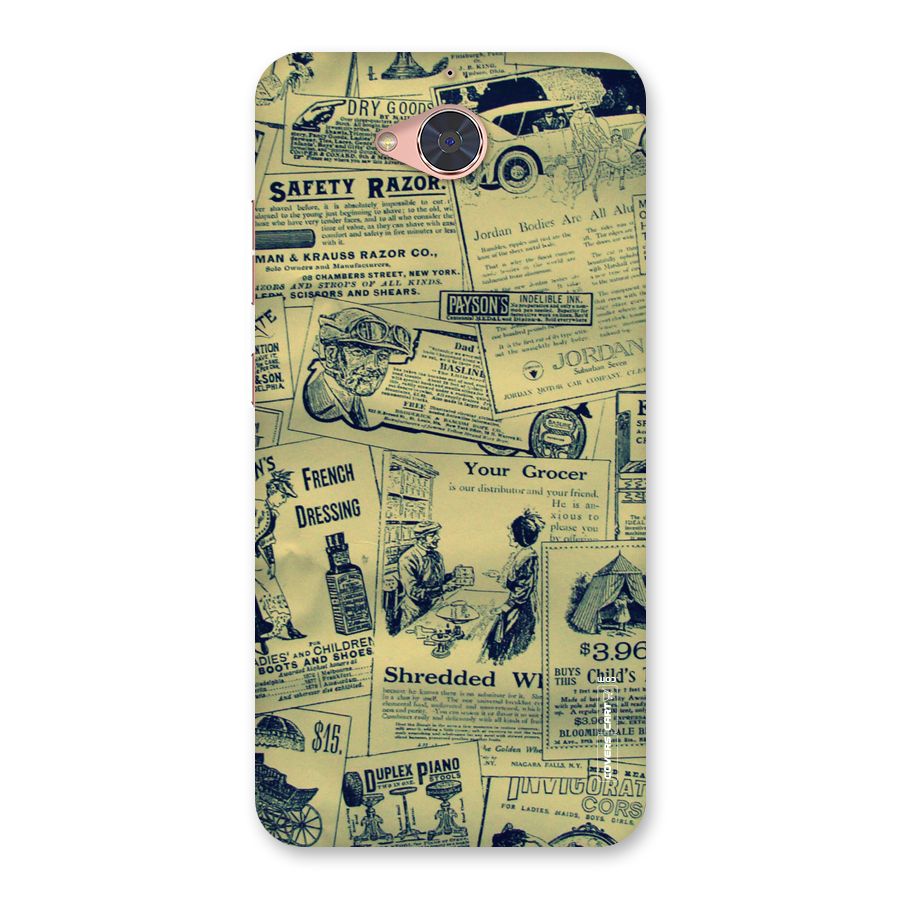Vintage Newspaper Cutouts Back Case for Gionee S6 Pro