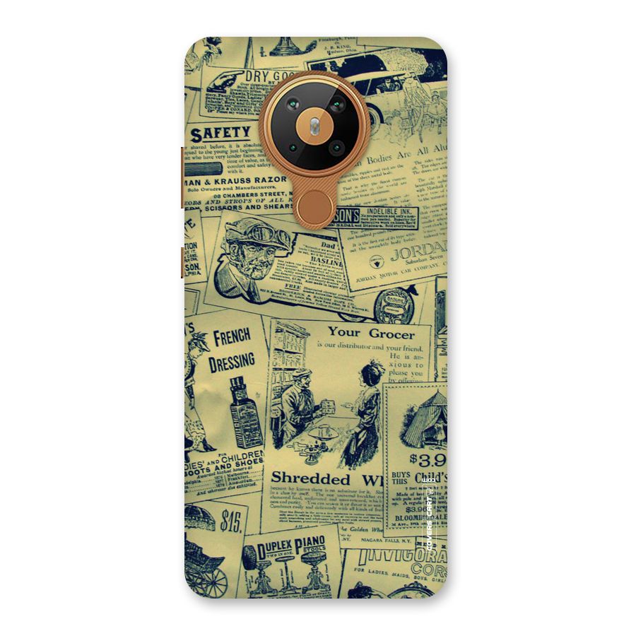 Vintage Newspaper Cutouts Back Case for Nokia 5.3