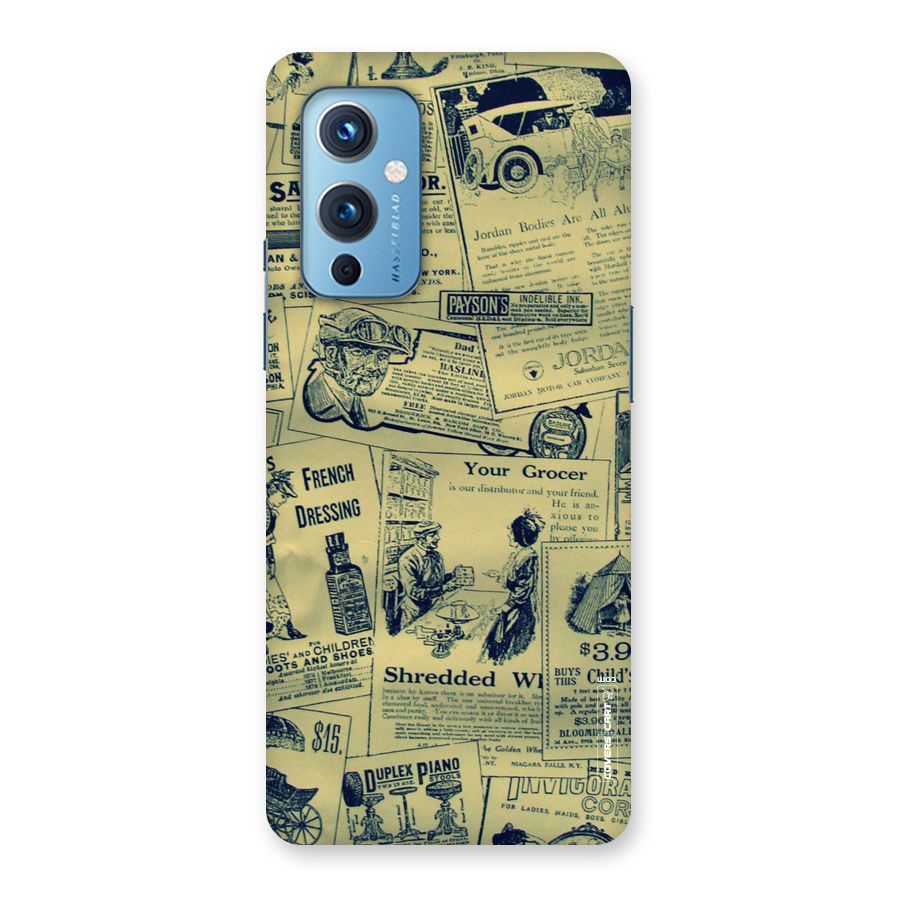 Vintage Newspaper Cutouts Back Case for OnePlus 9